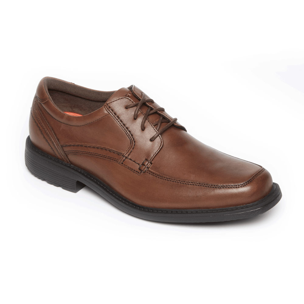 Rockport Singapore Mens Lace Up - Style Leader 2 Apron Toe Brown - HT4075138